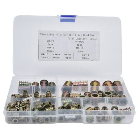 Domqga 100Pcs Hex Drive Head Threaded Nut Zinc Alloy Furniture Insert Nut Connector For Wood Insert Zinc Alloy Hex Drive Head Furniture Nuts Zinc Alloy Hex Drive Head Nut
Domqga 100Pcs Hex Drive Head Threaded Nut Zinc Alloy Furniture Insert Nut Connector For Wood Insert Zinc Alloy Hex Drive Head Furniture Nuts Zinc Alloy Hex Drive Head Nut