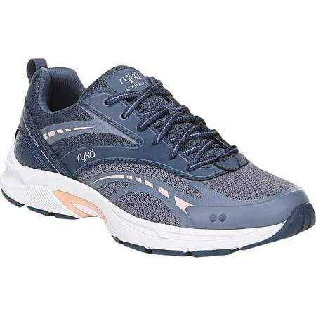 Women s Ryka Sky Walk 2 Sneaker Navy Leather/Mesh 10 M