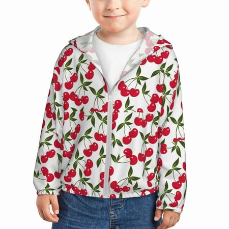 Vsdgher Cherry_1 Kids Sun Protection Hoodie with Zip Rash Guard Tops Children s Long Sleeve Sun Protection Clothing - 2 Years
Vsdgher Cherry_1 Kids Sun Protection Hoodie with Zip Rash Guard Tops Children s Long Sleeve Sun Protection Clothing - 2 Years