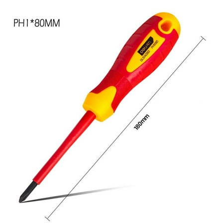Clearance Sale!Deli DL514080 Insulated Phillips Screwdriver with Magnetic Tip Household Hand Tools for Repair Appliances B
Clearance Sale!Deli DL514080 Insulated Phillips Screwdriver with Magnetic Tip Household Hand Tools for Repair Appliances B