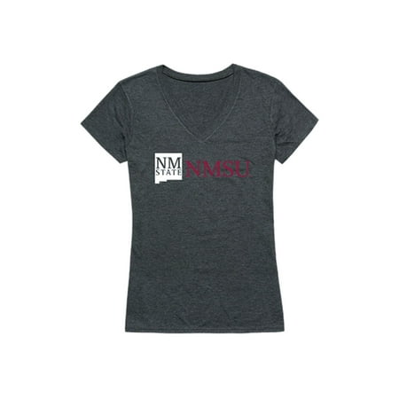 NMSU New Mexico State University Aggies Womens Institutional T-Shirt Heather Charcoal