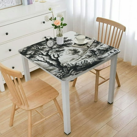 ONETECH Trees Foliage Sketch Waterproof Resistant Fabric Table Cover 100% Polyester - Dining Table Protection 36*36
ONETECH Trees Foliage Sketch Waterproof Resistant Fabric Table Cover 100% Polyester - Dining Table Protection 36*36