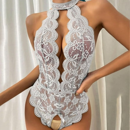 KOOYI Ladies Erotic Lingerie Sexy Backless Lace Hollow Set Without Steel Rings Valentine s Nightgown Pajamas White / XL
KOOYI Ladies Erotic Lingerie Sexy Backless Lace Hollow Set Without Steel Rings Valentine s Nightgown Pajamas White / XL
