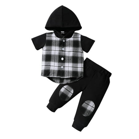 Toddler Boys Girls Short Sleeve Plaid Prints Hooded Tops T Shirt Pants Outfits Boys Size 4 Summer Clothes Designer Pants for Kids Outfits for Boys Going Home Outfit Baby Boy Boy Casual Outfits Kids
Toddler Boys Girls Short Sleeve Plaid Prints Hooded Tops T Shirt Pants Outfits Boys Size 4 Summer Clothes Designer Pants for Kids Outfits for Boys Going Home Outfit Baby Boy Boy Casual Outfits Kids