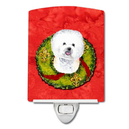 Caroline s Treasures SC9093CNL Bichon Frise Christmas Wreath Ceramic Night Light 6x4x3 multicolor
Caroline s Treasures SC9093CNL Bichon Frise Christmas Wreath Ceramic Night Light 6x4x3 multicolor