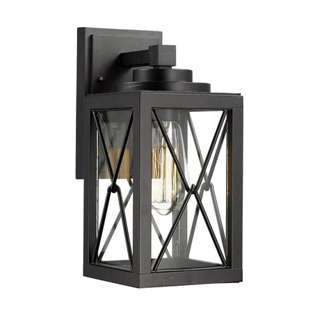 Black Outdoor Wall Mount Light Fixture Modern Exterior Wall Sconce in Black Finish with Clear Glass
Black Outdoor Wall Mount Light Fixture Modern Exterior Wall Sconce in Black Finish with Clear Glass
