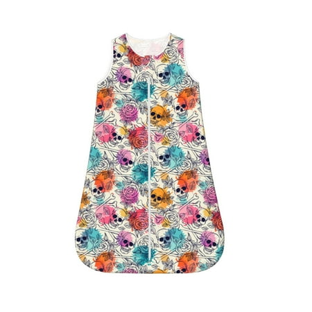 Cauagu Skulls and Roses for Infant Wearable Blanket Unisex Girl Boy Swaddle Transition Sack - Newborn Essentials Sleep Clothes-Small
Cauagu Skulls and Roses for Infant Wearable Blanket Unisex Girl Boy Swaddle Transition Sack - Newborn Essentials Sleep Clothes-Small