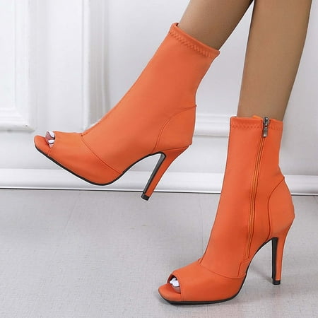 Fjofpr Women Shoes Clearance Peep Toe Summer Booties Zipper Fish Mouth 10CM High Heels Dress Sandals
Fjofpr Women Shoes Clearance Peep Toe Summer Booties Zipper Fish Mouth 10CM High Heels Dress Sandals