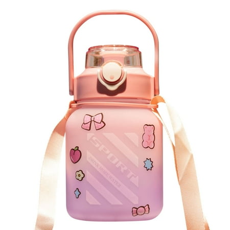 Cartoon Square Water Bottle BPA-Free 1.2L Drinking Bottle with Straw for Fitness TOPOINT
Cartoon Square Water Bottle BPA-Free 1.2L Drinking Bottle with Straw for Fitness TOPOINT