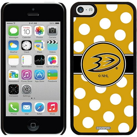 Anaheim Ducks Polka Dots Design on iPhone 5c Thinshield Snap-On Case by Coveroo