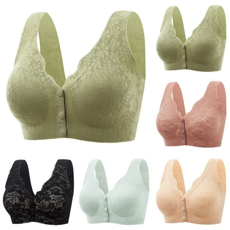Patlollav Womens Sexy Front Button Shaping Cup Shoulder Strap Underwire Bra Plus Size
Patlollav Womens Sexy Front Button Shaping Cup Shoulder Strap Underwire Bra Plus Size