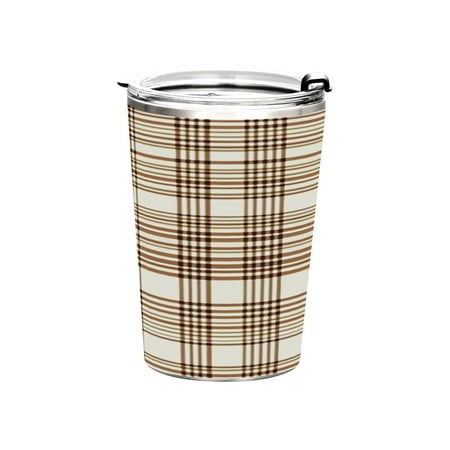 11oz Double-Wall Vacuum Insulated Stainless Steel Tumbler with Straws Sports Mugs BPA-Free Brown and White Tartan
11oz Double-Wall Vacuum Insulated Stainless Steel Tumbler with Straws Sports Mugs BPA-Free Brown and White Tartan