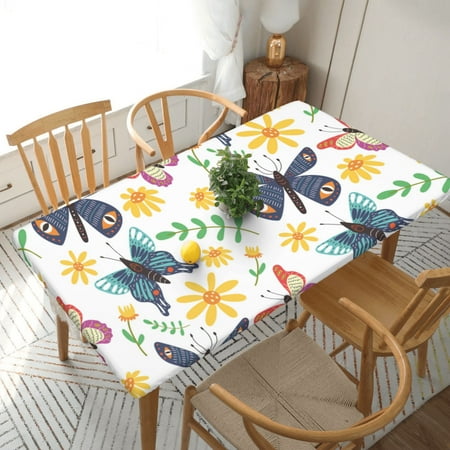 Home Deluxe Tablecloth Butterfly Flower Pattern Waterproof Elastic Rim Edged Table Cover- For Christmas Parties And Picnics 5ft
Home Deluxe Tablecloth Butterfly Flower Pattern Waterproof Elastic Rim Edged Table Cover- For Christmas Parties And Picnics 5ft