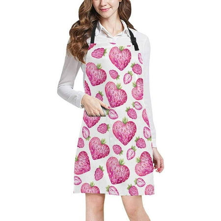 ASHLEIGH Watercolor Heart Shaped Pink Strawberries Adjustable Bib Apron with Pockets Commercial Restaurant and Home Kitchen Apron for Women Men
ASHLEIGH Watercolor Heart Shaped Pink Strawberries Adjustable Bib Apron with Pockets Commercial Restaurant and Home Kitchen Apron for Women Men