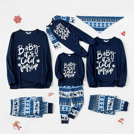 PatPat Christmas Family Matching Raglan Pajamas Set Long Sleeve Letter Nightshirt with Printed Sleepwear Bottom Pjs Holiday Xmas Lounge Set and Baby Jumpsuit Dog Bandana(Flame Resistant)
PatPat Christmas Family Matching Raglan Pajamas Set Long Sleeve Letter Nightshirt with Printed Sleepwear Bottom Pjs Holiday Xmas Lounge Set and Baby Jumpsuit Dog Bandana(Flame Resistant)