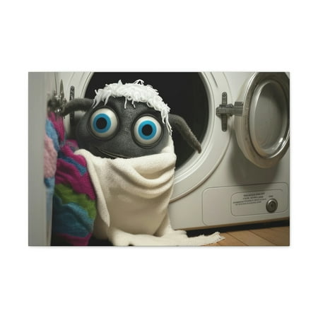 Barbara J Sock Trolls C 30” x 20” Cotton Canvas Wall Art Digital Print
