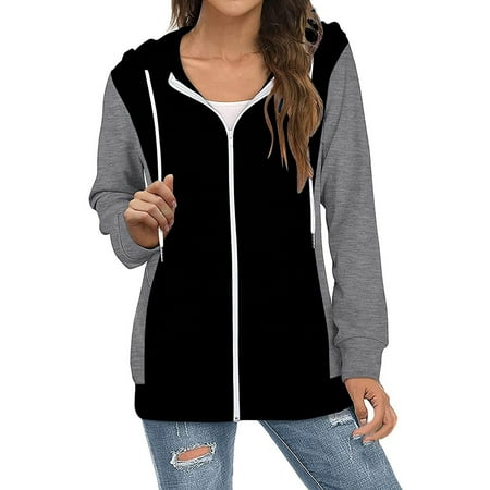 Ziloco Womens Comfy Zip Up Long Sleeve Hoodies Jackets Casual Drawstring Hooded Sweatshirt Coat womens tank tops maternity tops Black S
Ziloco Womens Comfy Zip Up Long Sleeve Hoodies Jackets Casual Drawstring Hooded Sweatshirt Coat womens tank tops maternity tops Black S