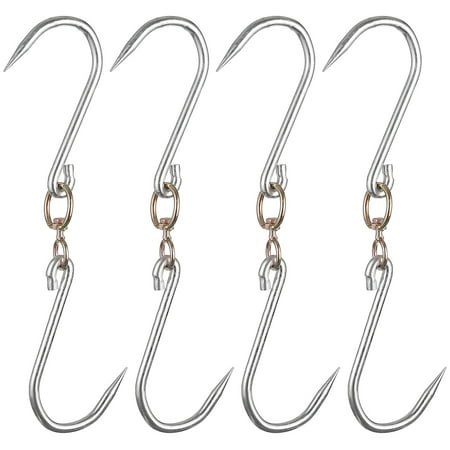 Uxcell 13 Swivel Meat Hooks 0.33 Thickness Galvanized Processing Butcher Hooks 4 Pack
Uxcell 13 Swivel Meat Hooks 0.33 Thickness Galvanized Processing Butcher Hooks 4 Pack