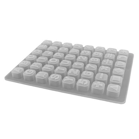 Journey Silicone Letter Number Mold 48 Cells Soft Candy Chocolate Baking Cube Molds Multifunctional Baking Pan for Cake Decor(White)
Journey Silicone Letter Number Mold 48 Cells Soft Candy Chocolate Baking Cube Molds Multifunctional Baking Pan for Cake Decor(White)