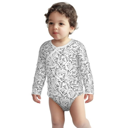 Haiem Black White Music Printed Unisex-Baby Long Sleeve Onesies Bodysuits Unisex Babies Snap-Up Rompers-6 Months
Haiem Black White Music Printed Unisex-Baby Long Sleeve Onesies Bodysuits Unisex Babies Snap-Up Rompers-6 Months
