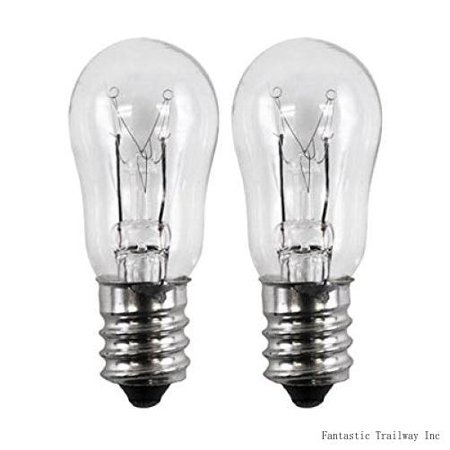 2 pack - we4m305 dryer light bulb. 10-watts