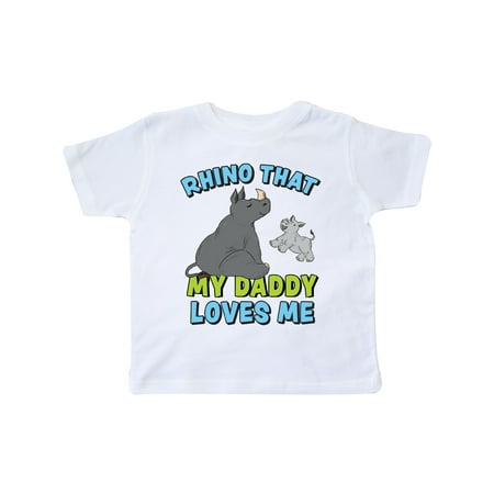 Inktastic Rhino That My Daddy Loves Me with Cute Rhinos Gift Toddler Boy or Toddler Girl T-Shirt
Inktastic Rhino That My Daddy Loves Me with Cute Rhinos Gift Toddler Boy or Toddler Girl T-Shirt