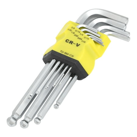 Hex Key Ball Wrench Ergonomic Hex Ball Wrench Set 9Pcs For Mechanics Hand Tool Repairing Kit Engineers
Hex Key Ball Wrench Ergonomic Hex Ball Wrench Set 9Pcs For Mechanics Hand Tool Repairing Kit Engineers