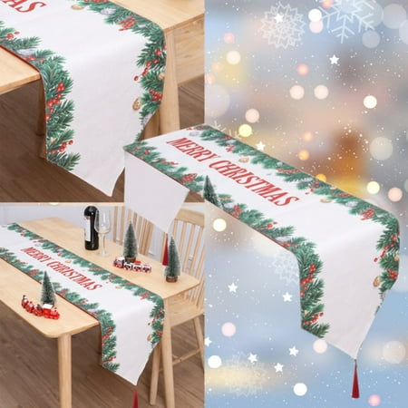 NEGJ Christmas Table Flag Double Layer Brushed Cloth Creative Printing Table Mat Atmosphere Christmas Decorations
NEGJ Christmas Table Flag Double Layer Brushed Cloth Creative Printing Table Mat Atmosphere Christmas Decorations