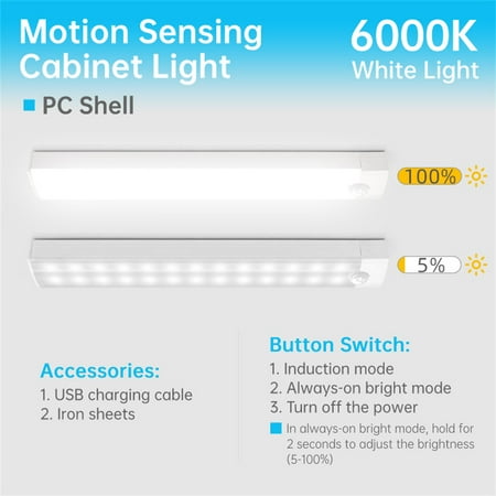 Eleonora Motion Sensor Night Light Wireless Magnetic LED Light USB Rechargeable Wardrobe Cabinet Lamp For Kitchen Bedroom
Eleonora Motion Sensor Night Light Wireless Magnetic LED Light USB Rechargeable Wardrobe Cabinet Lamp For Kitchen Bedroom