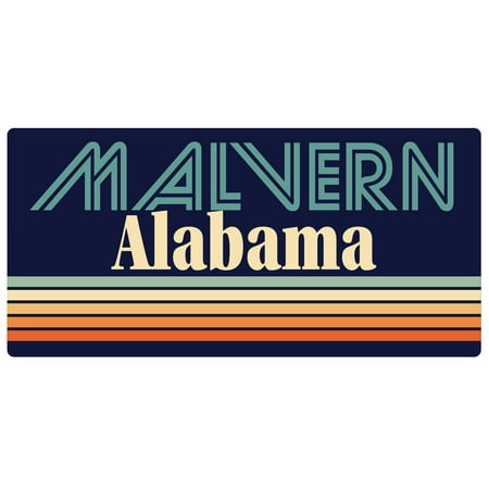 Malvern Alabama 5 x 2.5-Inch Fridge Magnet Retro Design