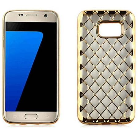[해외] MUNDAZE Mundaze Gold Quilted Pattern Skin Phone Case Cover for Samsung Galaxy S7