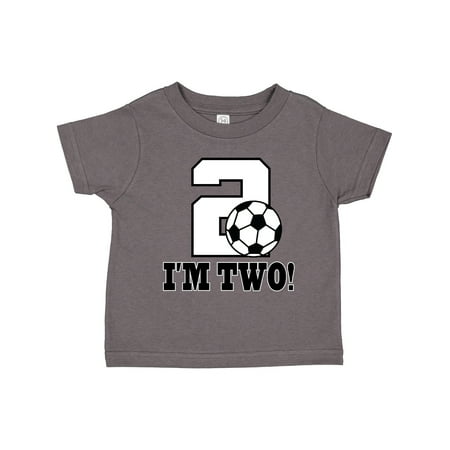 Inktastic 2nd Birthday Soccer Outfit Gift Toddler Boy or Toddler Girl T-Shirt