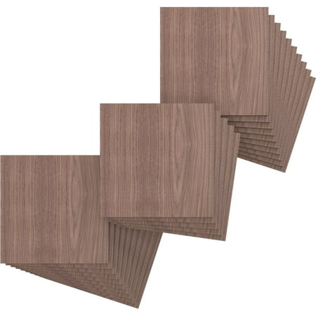 Ekena Millwork 11 3/4 W x 11 3/4 H x 3/8 T Wood Hobby Boards Walnut (25-Pack)