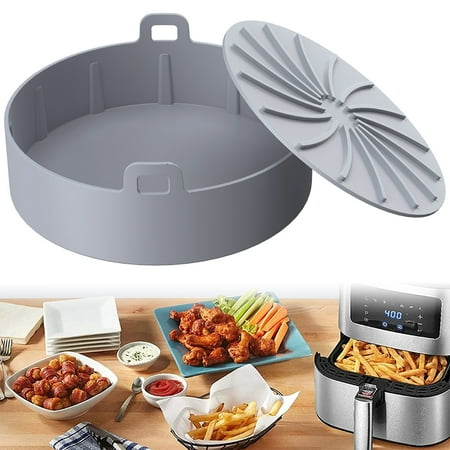 Fyjucpa Air Fryer Silicone Pot with Handle Reusable Air Fryer Liner Heat Resistant Air Fryer Oven Accessories Replacement Round Tray Vegetables Chicken Basket for Air Fryer Oven Microwave
Fyjucpa Air Fryer Silicone Pot with Handle Reusable Air Fryer Liner Heat Resistant Air Fryer Oven Accessories Replacement Round Tray Vegetables Chicken Basket for Air Fryer Oven Microwave