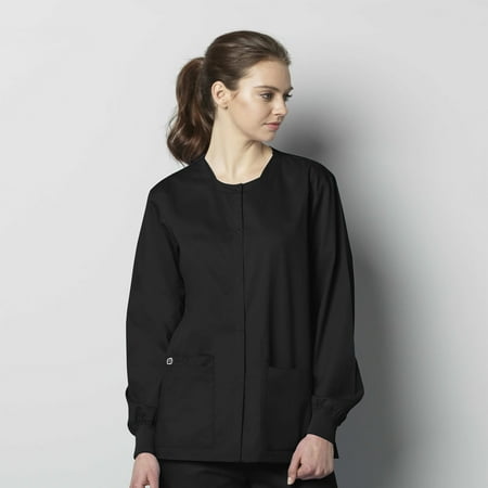 WonderWink WonderWORK 800-Unisex Snap Front Scrub Jacket