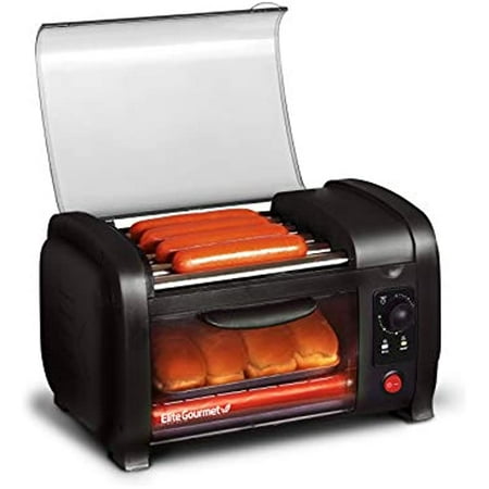 Elite Cuisine EHD-051B Hot Dog Toaster Oven 30-Min Timer Stainless Steel Heat Rollers Bake & Crumb Tray World Series Baseball 4 Bun Capacity Black
Elite Cuisine EHD-051B Hot Dog Toaster Oven 30-Min Timer Stainless Steel Heat Rollers Bake & Crumb Tray World Series Baseball 4 Bun Capacity Black