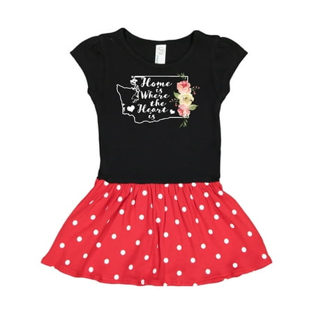 Inktastic Washington Home is Where The Heart is with Watercolor Floral Gift Toddler Girl Dress
Inktastic Washington Home is Where The Heart is with Watercolor Floral Gift Toddler Girl Dress