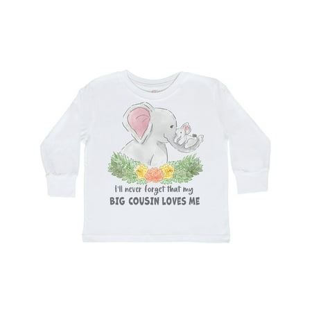 Inktastic I ll Never Forget That My Big Cousin Loves Me Cute Elephants Gift Toddler Boy or Toddler Girl Long Sleeve T-Shirt
Inktastic I ll Never Forget That My Big Cousin Loves Me Cute Elephants Gift Toddler Boy or Toddler Girl Long Sleeve T-Shirt