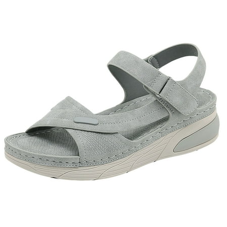 CLZOUD Comfortable Walking Sandals Grey Fashion Spring and Summer Women Sandals Flat Bottom Thick Bottom Non Slip Light Open Toe Breathable Comfortable Casual Style 42
CLZOUD Comfortable Walking Sandals Grey Fashion Spring and Summer Women Sandals Flat Bottom Thick Bottom Non Slip Light Open Toe Breathable Comfortable Casual Style 42