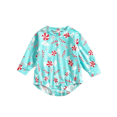 Amuver Baby Romper Candy Crutch Snowflake Print Round Neck Long Sleeve Bodysuit for Girls 0-24 Months
Amuver Baby Romper Candy Crutch Snowflake Print Round Neck Long Sleeve Bodysuit for Girls 0-24 Months