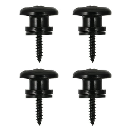 4 PCS Guitar Strap Button with Screw and Felt Washer Guitar Belt Buckle
