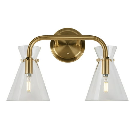 Forte Lighting 5733-02 Beaker 2 Light 16 Wide Bathroom Vanity Light - Gold
Forte Lighting 5733-02 Beaker 2 Light 16 Wide Bathroom Vanity Light - Gold