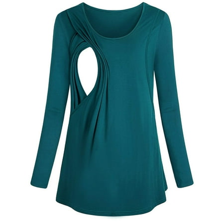 EQWLJWE Pregnant Women Clothes Round Neck Solid Color Long-sleeved Breastfeeding Outfit Maternity Long Sleeve Tops Holiday Clearance
EQWLJWE Pregnant Women Clothes Round Neck Solid Color Long-sleeved Breastfeeding Outfit Maternity Long Sleeve Tops Holiday Clearance