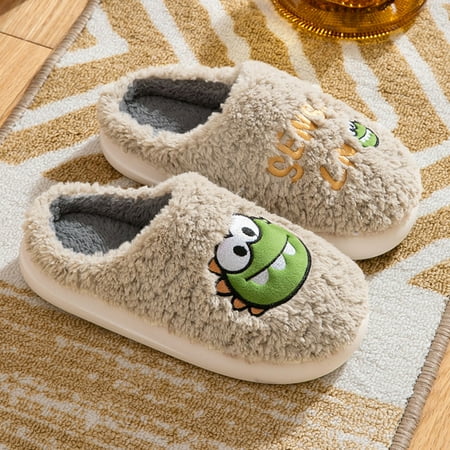 Men Slippers Autumn And Winter Fashion And Comfortable Cartoon Dinosaur Solid Color Warm Non Slip Flat Coffee 10
Men Slippers Autumn And Winter Fashion And Comfortable Cartoon Dinosaur Solid Color Warm Non Slip Flat Coffee 10