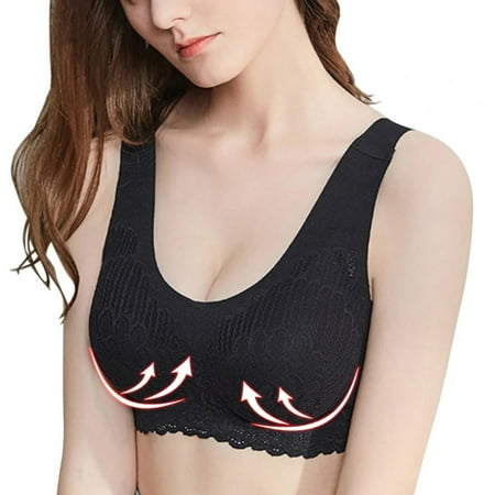 Plus Size Bra Seamless Bras For Women Underwear Sexy Lace Brassiere Push Up Bralette With Pad Vest Top Bra M-2XL
Plus Size Bra Seamless Bras For Women Underwear Sexy Lace Brassiere Push Up Bralette With Pad Vest Top Bra M-2XL