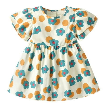 WUDATI Summer Princess Girl Party Dress Toddler Children Girls Summer Short Sleeve Flower Prints Princess Dress Fashion Cute Fashionable Cute Soft Breathable Flexible and Skin Friendly
WUDATI Summer Princess Girl Party Dress Toddler Children Girls Summer Short Sleeve Flower Prints Princess Dress Fashion Cute Fashionable Cute Soft Breathable Flexible and Skin Friendly