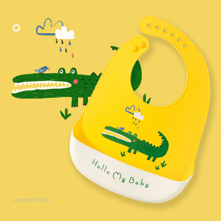 Cute Silicone Baby Bibs for Babies Toddlers Waterproof Soft Unisex Non Messy --- Crocodile Buddy
Cute Silicone Baby Bibs for Babies Toddlers Waterproof Soft Unisex Non Messy --- Crocodile Buddy
