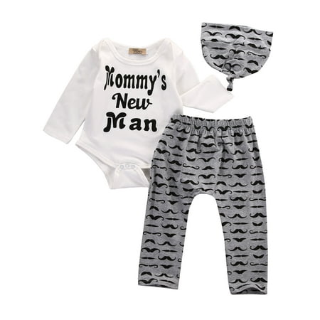IZhansean 3Pcs Newborn Infant Baby Boy Romper Bodysuit+Long Pants Hat Outfits Set Clothes Gray 12-18 Months
IZhansean 3Pcs Newborn Infant Baby Boy Romper Bodysuit+Long Pants Hat Outfits Set Clothes Gray 12-18 Months