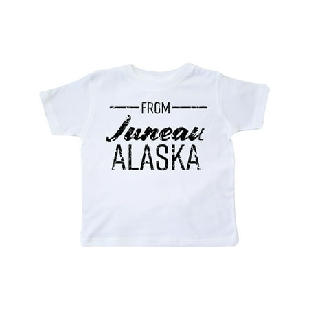 Inktastic From Juneau Alaska in Black Distressed Text Gift Toddler Boy or Toddler Girl T-Shirt
Inktastic From Juneau Alaska in Black Distressed Text Gift Toddler Boy or Toddler Girl T-Shirt