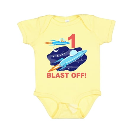 Inktastic Outer Space 1st Birthday Gift Baby Boy or Baby Girl Bodysuit